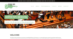 Desktop Screenshot of denverpopsorchestra.org