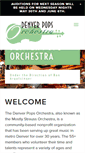 Mobile Screenshot of denverpopsorchestra.org